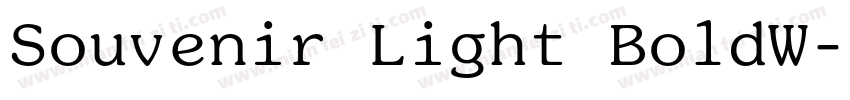 Souvenir Light BoldW字体转换